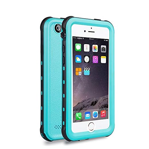 iPhone 5 5S SE Waterproof Case, IP68 Certified Waterproof Shockproof Dirtproof Snowproof Heavy Duty Protective Cover, Full Sealed Case with Built-in Screen Protector for iPhone 5 9S SE (Blue)