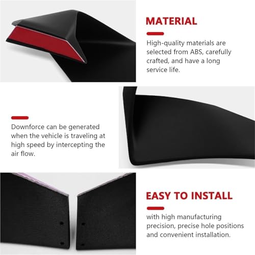 Kit aileron aérodynamique avant pour CBR600RR 2020-2025 carénage noir