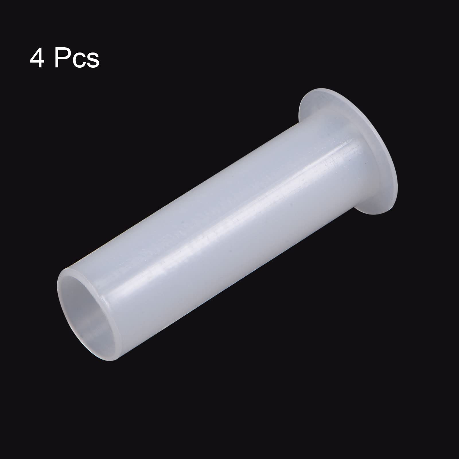 QUARKZMAN 4pcs Bride Manchon Roulements 13mm Alésage 14.9mm OD 50mm Longueur Nylon Douilles pour Arbre, Blanc
