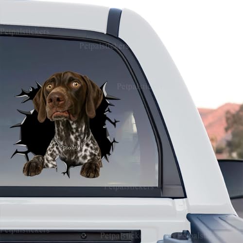 Image of Vinyl Dog Stickers - German Shorthaired Pointer Decals for Car, Dog Lover Gift