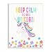 Stupell Industries Keep Calm Be A Unicorn Playful Quote Pastel Florals, Design by Diane Neukirch