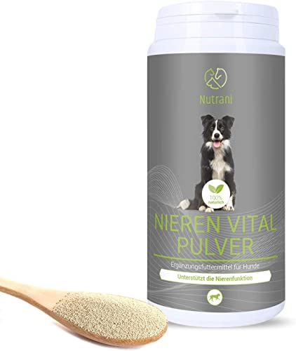Nutrani Polvo renal para Perros | 300g - Polvo 100% Natural para apoyar los riñones con Calcio, Cola de Caballo de Campo y Hierba Vara de Oro Cover