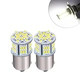 Irinidig 2 PCS 1157 Car LED Brake Light, 3014 54SMD Single Double Contact 360 Degree No Dead Lighting with No Blind Spots Bulb, Plug-and-play Lighting Accessories, for Cars, Motorcycles (White)