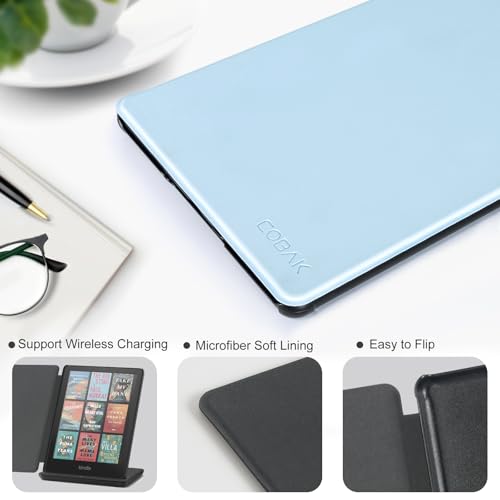 Image of CoBak Case for 7 inch E-Readers - All New PU Leather Cover with Auto Sleep Wake Feature for E-Readers 2024 Released