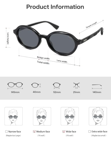 Image of SOJOS Trendy Polarized Oval Sunglasses for Women Men,Fashion Ovale Rounded Shades Fashion Wave Frame UV400 Protected SJ2697