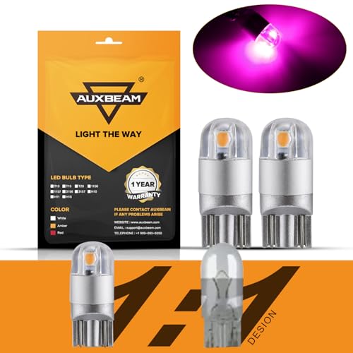 Image of Auxbeam 194 T10 LED Bulbs, Purple, 2 PCS