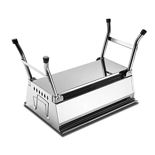 Supporto per barbecue, Griglia for barbecue for esterno in acciaio inossidabile a carbone portatile for Pieghevole for la casa BBQ Forno a Stufa for carne