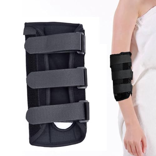 Codera, férula transpirable para el codo Inmovilizador de la manga de protección del codo Herramienta de recuperación de la cirugía para la tendinitis Síndrome del túnel cubital