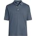 Lands' End Mens Short Sleeve Supima Polo Dusk Indigo Heather Regular Large