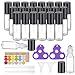 Essential Oil Roller Bottles 24 Pack Clear 5ml Glass Roller Bottles (96 Pieces Labels, 2 Opener, 4 Funnels, 4 Dropper) Roller Balls for Essential Oils, Roll on Bottles