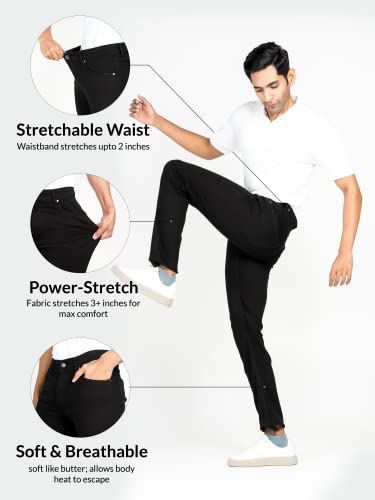 The Pant Project Slim Fit Stretchable Jeans for Men | Mens Denim Cotton Pants | Stylish Ankle Length Jean - Image 4