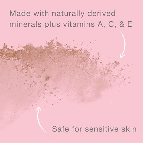 Kenvue Neutrogena Mineral Sheers Lightweight Loose Powder Makeup Foundation with Vitamins A, C, & E, Sheer to Medium Buildable Coverage, Skin Tone Enhancer, Face Redness Reducer, Natural Beige 60,.19 oz