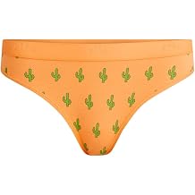 MeUndies Womens Stretch Cotton Mid Rise Thong, Comfortable Panties