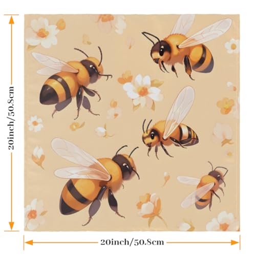 Servilletas de tela con diseño animal set de 6 50.5 x 50.5 cm miniatura 2