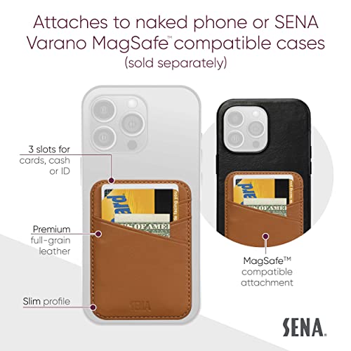 Cartera de piel para iPhone 14 13 12 resuelve el espacio llevando tus tarjetas 2