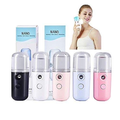 5 Pcs Nano Mist Sprayer,Nano Mister,Face Steamer for Facial,Mistyque Nano Mist Sprayer,Nano Facial Mister,Mini Facial Sprayer Mini Facial Steamer Handy Mist Sprayer for Skin Care, Makeup (5pcs)