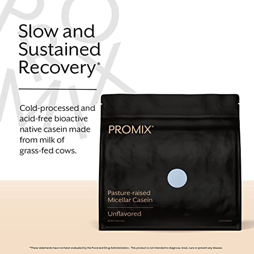 ProMix Nutrition Casein Protein Powder, Unflavored - Grass-Fed - Slow & Sustained Recovery ­Post Workout Fitness - Shakes, Smoothies, Baking & Cooking Recipes - Gluten-Free - 2.5 Pound (Pack of 1) - Thumbnail 2