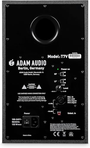 Image of ADAM Audio T7V Studio Monitor for recording, mixing and mastering, Studio Quality Sound (Single).
