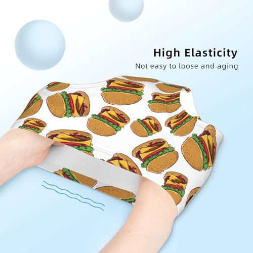 Cheese Burger Pattern Girls' Underwear Soft Cotton Little Girls Panties Comfort Briefs4