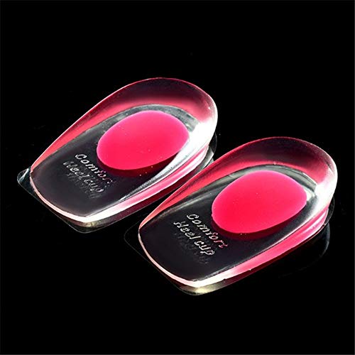 Almofadas para calcanhar de gel Decdeal de silicone, palmilhas antiderrapantes macias para alívio da