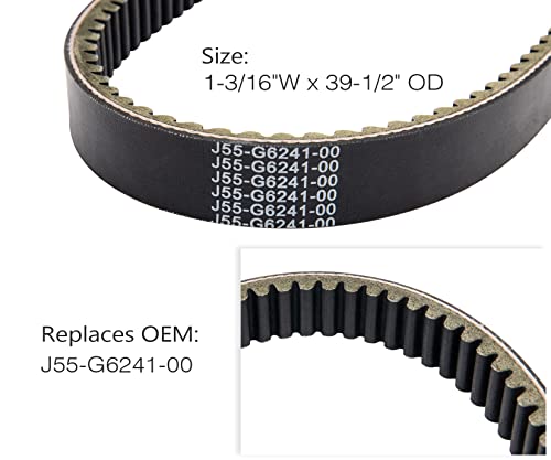 J55-G6241-00 Clutch Drive & Starter Generator Belt Kits Jn6-H1173-00 Clutch Drive Belt For Yamaha G2 G8 G9 G11 G14 G16 G22 Drive G29-4 Golf Cart Drive Belt #TOP3