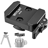WEYLLAN AP40 Picatinny to Arca Adapter Mount, 6061-T6 Aluminum CNC Arca Swiss Dovetail Quick Release Clamp with Lever Release for Atlas NC & Picatinny Bipod, Tripod Ball Head