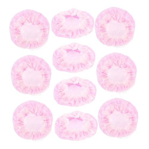 FOYTOKI 女性用目立たないヘアバンネット 10個パッフトヘアネット バン用 バレエ バレリーナ ダンス ヘアネット ヘアケアネット ヘアバンネット