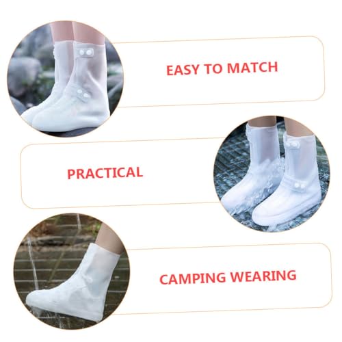 Cubrezapatos impermeables antideslizantes gruesos para actividades al aire libre, caminatas y lluvia miniatura 4
