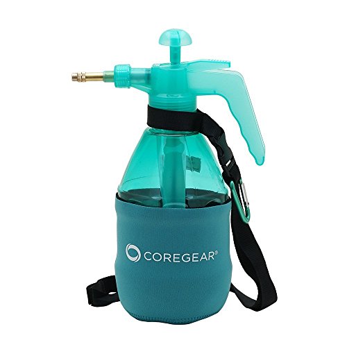 COREGEAR (Ultra Cool USA Misters 1.5 Liter Personal Water Mister Pump Spray Bottle with Insulated Neoprene Cool Sleeve (Teal)