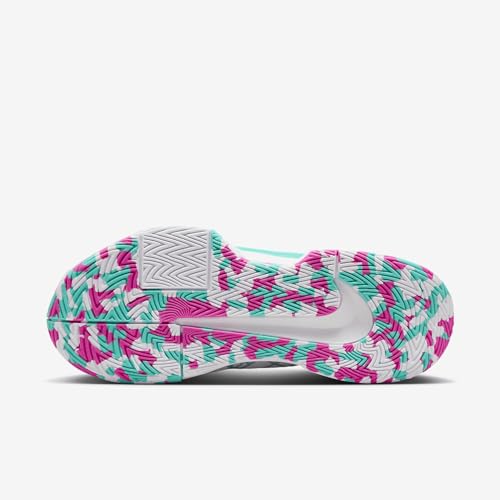 Image of Nike Zoom Challenge Women's Pickleball Shoes (FQ4155-101, White /Alchemy Pink /Retro) Size 10