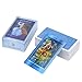Junlucki Mystische Tarotkarten | Hologrammpapier Tarotkarten Deck | Fortune Brelling Family Interactive Brettspiel Fate Divination Card für Ehe/Gesundheit/Fortune Predictions (Englische Sprache)