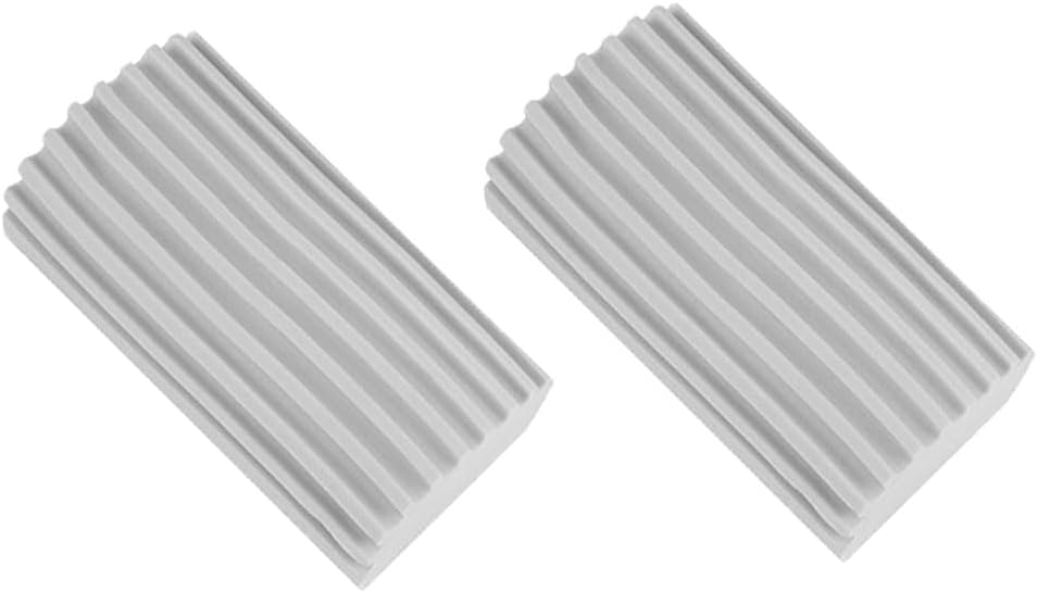 Esforzarse2 Pack Grey Damp Clean Duster Sponge, Cleaning Sponges Durable Magic Dust Wet Sponges Non-Scratch, Cleaning Products,Dusters for Cleaning Baseboards, Railings, Vent, Fans, Adiators, Cobwebs