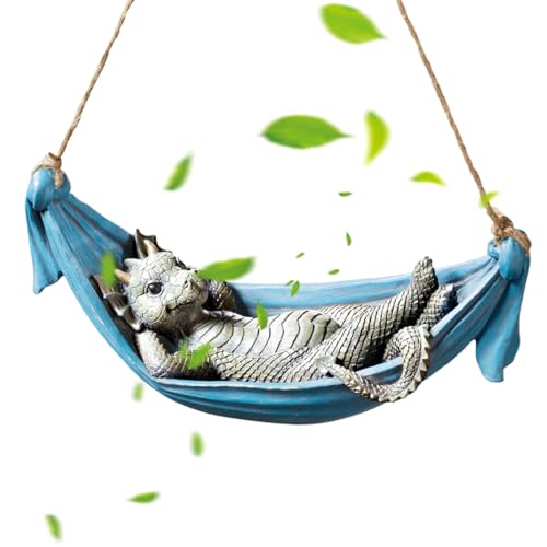 Drachenfigur: Skulptur mit mythischen Kreaturen, Sammelfiguren, Statuen für den Außenbereich, aus wasserfestem Harz, aufwendige Fantasy-Kunst-Details, D