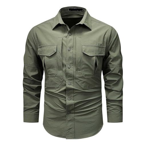Chemise séchage rapide homme à manches longues de travail