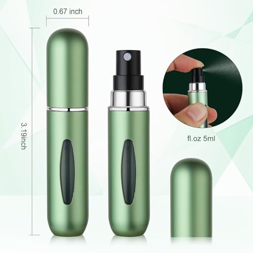 DIMONY Store DIMONY Refillable Perfume Bottle, 4pcs, 5ml, Aluminum - Image 3