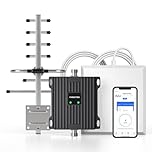 Home Cell Phone Signal Booster for Canada - Supports Band 4 Band 5 | Up to 4,500 Sq Ft | Boost 5G 4G LTE Signal | 65dB Cellular Repeater with High Gain Directional Antennas | ISED Approved