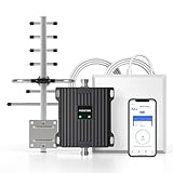 Home Cell Phone Signal Booster for Canada - Supports Band 4 Band 5 | Up to 4,500 Sq Ft | Boost 5G 4G LTE Signal | 65dB Cellular Repeater with High Gain Directional Antennas | ISED Approved