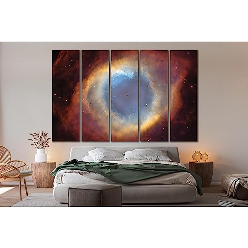 Helix Nebula №SL424 cuadro impreso sobre lienzo de 5 paneles 150 x 100 cm 1