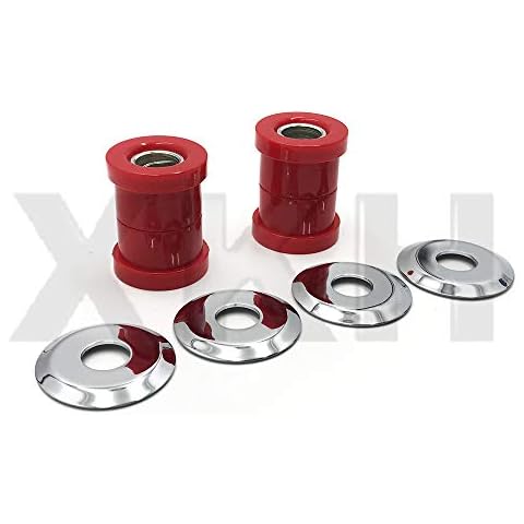 XKH- Handlebar Riser Bushings Red Urethane Compatible with Harley Softail Dyna Sportster Chopper [B07LCXLDV8] Cover