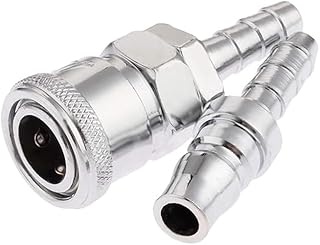 KaberTrade 8mm Air Quick Connector Kit, Metal Finish for Vehicles, Cars and More (Code:8486)