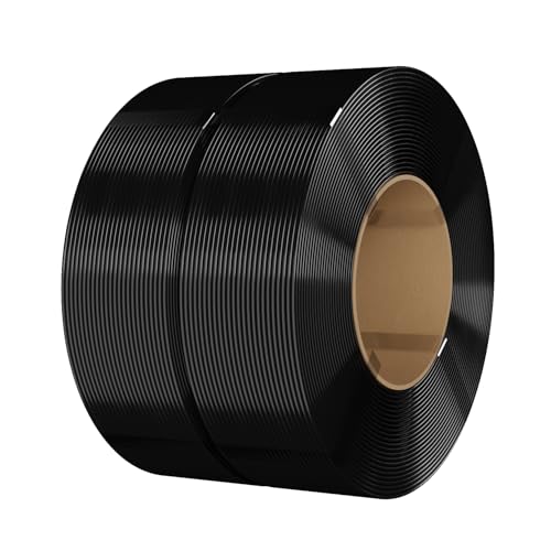Image of eSUN PLA Basic Refilament 1.75mm, 3D Printer Refill High Speed PLA for Fast Printing, 1KG per Roll, 2 Rolls Spoolless 3D Printing Filament for High Speed 3D Printers, Black