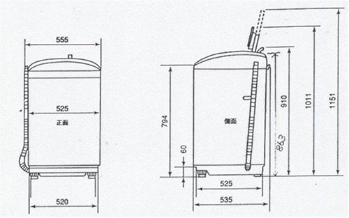 Amazon.co.jp: MITSUBISHI 全自動洗濯機 ホワイト MAW-55Y-W : ホーム 