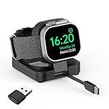 Portable Magnetic Charging Dockr for Apple Watch,Foldable Wireless Fast Charger Stand with 2.3 ft Retractable USB C Cable for Apple Watch Series10/9/8/7/6/5/4/3/2,Ultra/2/SE (Black)