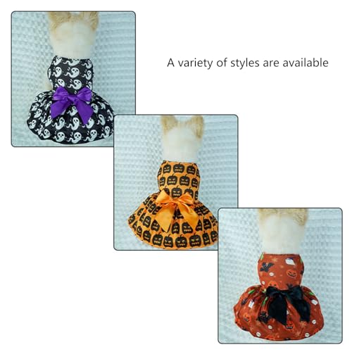 Disfraz para perro calabaza con lazo estilo Halloween miniatura 4