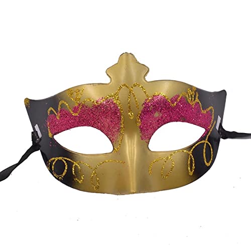 BCATTAW Máscara pintada con sombra de ojos, pestañas, graduación, cosplay, Halloween, espectáculo, fiesta, cosplay, máscara de terror para Halloween, carnaval, disfraces, accesorios de fiesta