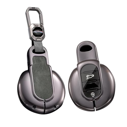 Coque de clé voiture cuir métal ontto protège boîtier abîmé Mini Cooper JCW