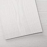Peel and Stick Floor Tiles Vinyl Flooring Planks, 24 Sheets 36 Sq.Ft White-Washed Adhesive Wood...