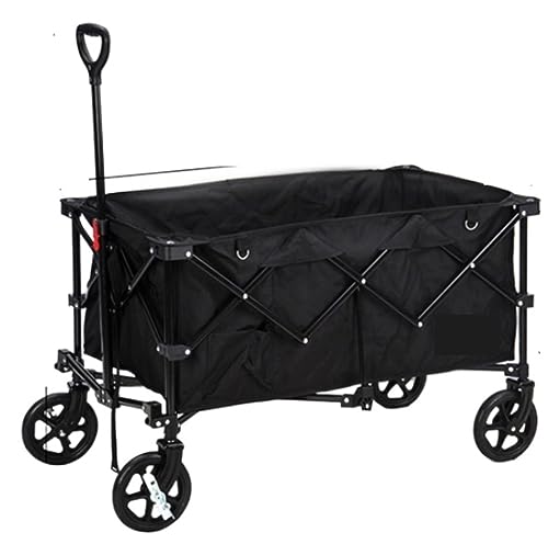 Zusammenklappbarer Outdoor-Allzweckwagen, Aufbewahrungswagen – Festivalwagen, Campingwagen, Gartenwagen, tragbarer Transportwagen, Strandwagen, zusammenklappbarer Camping-Picknickwagen, praktischer W