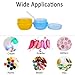 Wopanxye 6 Pieces 10G/10ML Multi-color Frosted Container Jars with Inner Liner for Bath Lotion, Toners, Lip Balm, Creams, Slaves, Scrubs, Oils, Makeup Sample Jar, BPA Free, Gift Spatulas & Labels