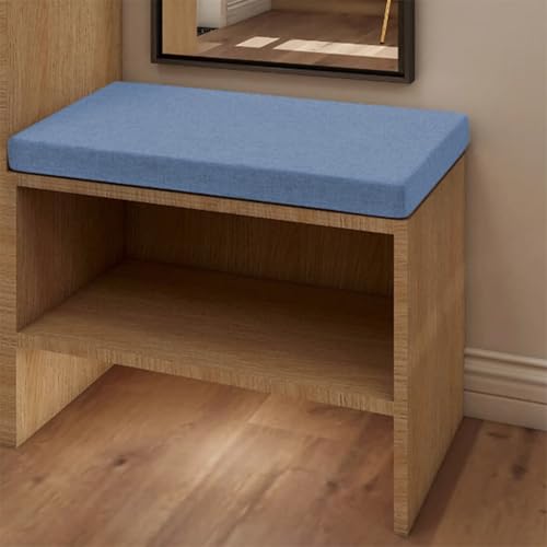 Coussin rectangulaire antidérapant bleu clair pour siège et canapé - 2